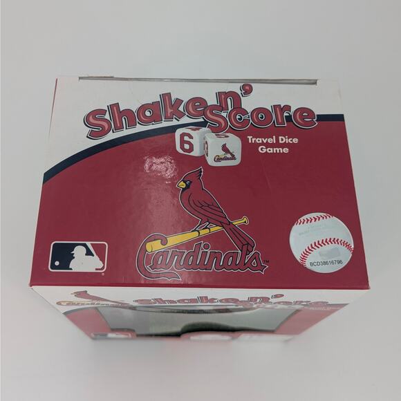 St. Louis Cardinals Travel Dice Game Shake N' Score Baseball Team MLB Themed New - Picture 5 of 8